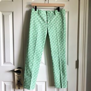 Club Monaco deco pattern cropped pants